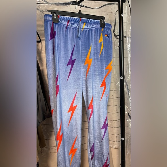 AVIATOR NATION🌈 BOLT VELOUR SWEATPANTS  SIZE XL - Picture 3 of 5
